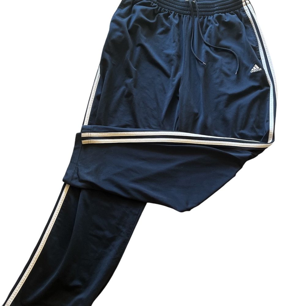 Adidas, workout, sweatpants, joggers, lounge, men’s, elastic waist, tie waist - Picture 2 of 3